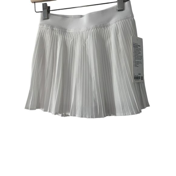 Lululemon High-Rise Pleated Tennis Skirt White Size 2  NWT - Picture 4 of 7
